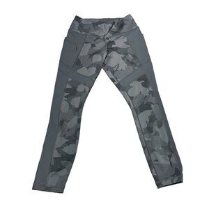 Athleta Camo Leggings Gray Size Small